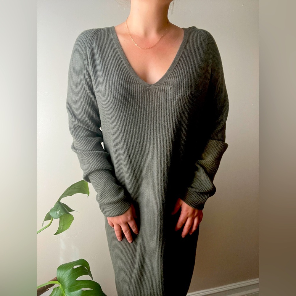 A New Day Forrest Green Sweater Dress